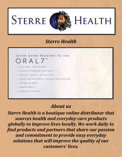 Buy Dry Mouth Treatment Products At Sterre Health