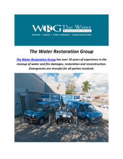 The Water Damage Restoration Group In Miami