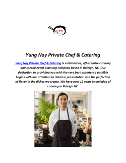 Yung Nay Private Chef & Catering : Sushi In Raleigh