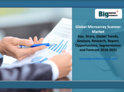 The Top Factors Influencing The Microarray Scanner  Market Report