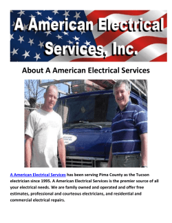 A American Electrical Services - Electrician Tucson