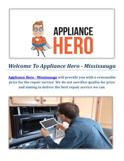 Appliance Hero - Microwave Repair in Mississauga, Ontario