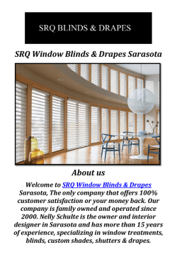 SRQ Window Blinds & Drapes Sarasota: Window Treatments Sarasota FL