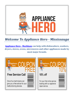 Appliance Hero | Appliance Repair Service In Markham