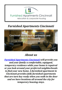 Furnished Apartment Rentals in Cincinnati, OH