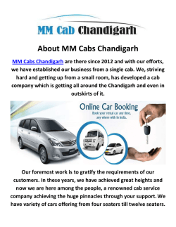 MM Cab in Chandigarh