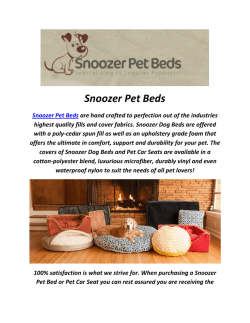 Snoozer Pet Beds & Luxury Dog Sofa