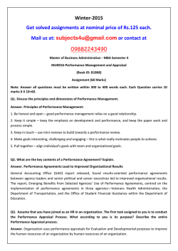 MU0016-Performance Management and Appraisal