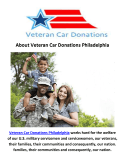 Veteran Car Donations Philadelphia