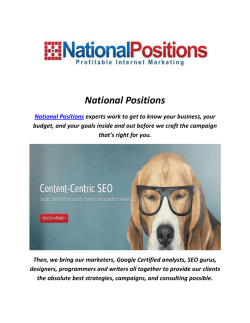 National Positions Seo Company In Los Angeles