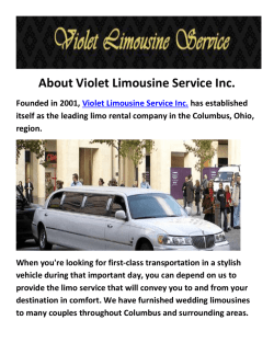Violet Stretch Limousines Service in Columbus, OH