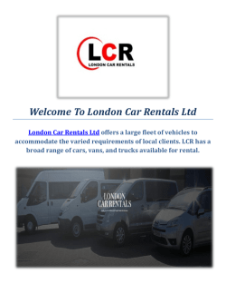 Quality Car Hire Services in London : London Car Rentals Ltd