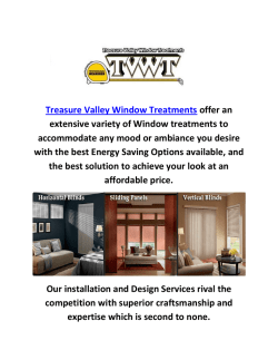 Treasure Valley Window Blinds Treatments In Boise, Idaho