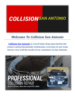 Collision Car Repair Service in San Antonio, TX