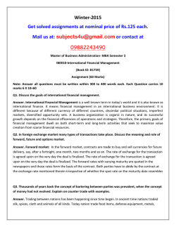 IB0010-International Financial Management