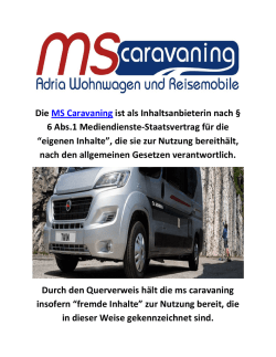 MS caravans Adria Travel in Norderstedt, 22851