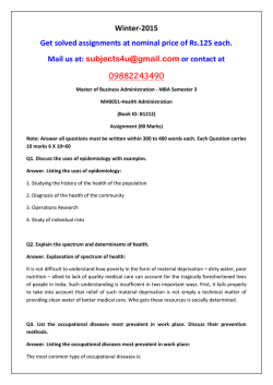 MH0051-Health Administration