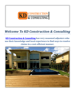 KD Construction & Consulting Company in Miami FL