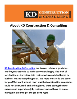 KD Construction & Consulting - Construction Companies Miami