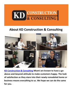 Construction Companies in Miami By KD Construction & Consulting