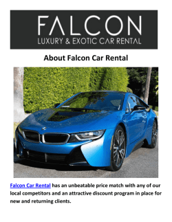 Falcon BMW And Mercedes Car Rental LA