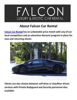 Falcon LAmborghini And Bentley Car Rental LA