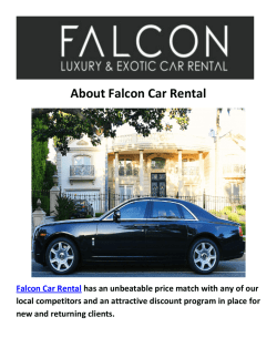 Falcon Rolls Royce And Ferrari Car Rental LA