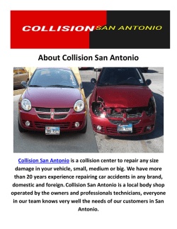 Collision Auto Repair San Antonio