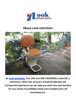 Look Stairchairs - Stairlift Los Angeles