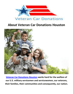 Veteran Car Donate Houston
