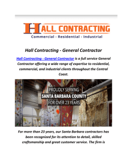 Hall Construction Companies In Santa Barbara