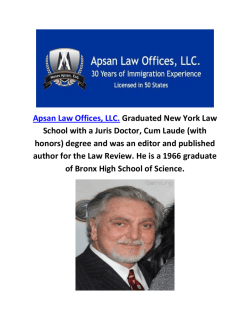 Apsan Law Offices, LLC. Immigration Lawyers in NJ
