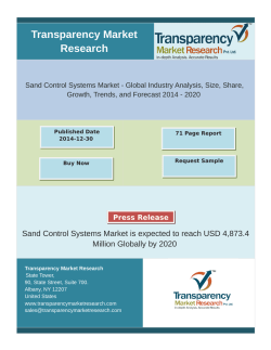 Sand Control Systems Market