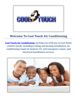 Cool Touch Air Conditioning Repair in Surprise, AZ