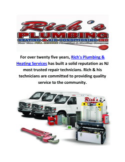 Rich's Plumbing & Heating Services : Plumber in Jersey City, NJ