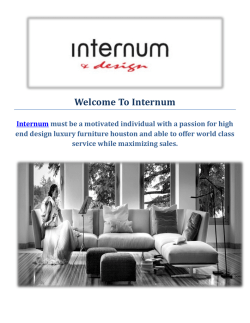 Internum Luxury Furniture in Houston, TX