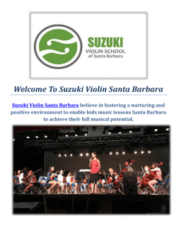 Suzuki Violin | Summer Camp Band in Santa Barbara, CA