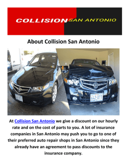 Collision Repair in San Antonio
