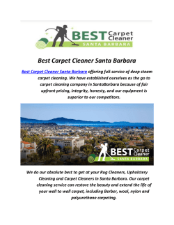 Best Carpet Cleaners In Santa Barbara