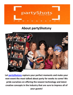 PartyShotsny Photo Booth Rental New York
