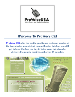 Professional Voice Recording in Highland