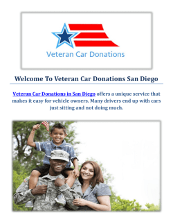 Veteran Car Donations in San Diego, CA