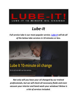 Lube-It : Oil Change In Alexandria, VA