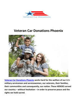 Veteran Car Donate Phoenix