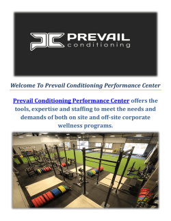 Prevail Conditioning Performance Gym Center in Santa Barbara