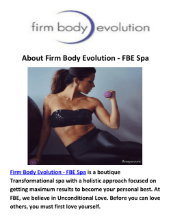 Firm Body Evolution - FBE Spa Wellness Center in Los Angeles