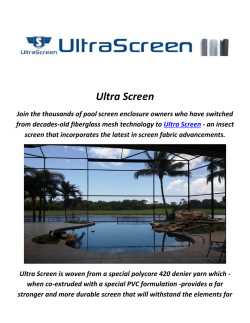 Ultra Screen : Pool Enclosures In Florida