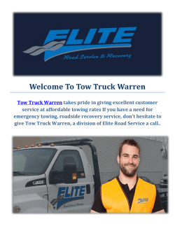 Truck Towing Service In Warren, MI