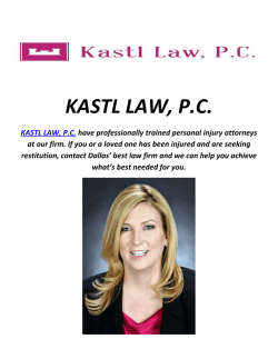 Truck Accident Lawyer In Dallas : KASTL LAW, P.C
