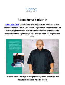 Soma Bariatrics - Tummy Tuck Los Angeles